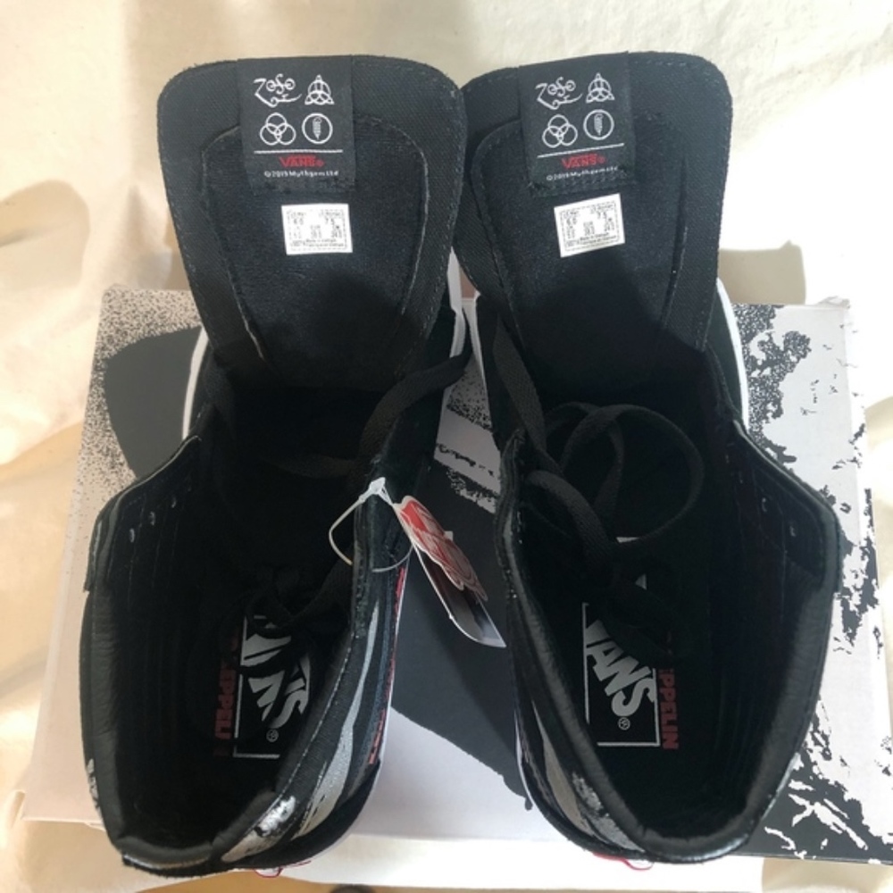Vans x Led Zeppelin SK8 Hi FREE PIN! Men 8.5 - Picture 6 of 8
